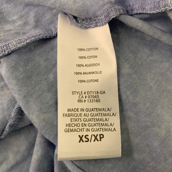 Eri + Ali Anthropologie Size XS Blue Peplum Asymmetrical Fluttered Hem Blouse - Picture 6 of 6